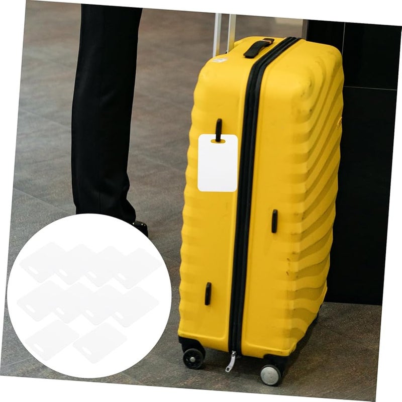 علامات الأمتعة الفارغة المتينة ذات الوجهين 10 قطع مجموعة للحقائب سهلة التعريف - Image 2